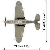COBI Collection historique - Bell P-39D Airacobra, Jouets de construction Gris, Échelle 1:32