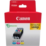 Canon 2934B015 cartouche d'encre 3 pièce(s) Original Cyan, Magenta, Jaune Cyan, Magenta, Jaune, 3 pièce(s), Multi pack