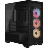 Corsair  boîtier midi tower Noir | 2x USB-A | 1x USB-C | RGB | Window