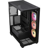 Corsair  boîtier midi tower Noir | 2x USB-A | 1x USB-C | RGB | Window