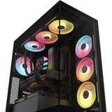 Corsair  boîtier midi tower Noir | 2x USB-A | 1x USB-C | RGB | Window