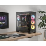 Corsair  boîtier midi tower Noir | 2x USB-A | 1x USB-C | RGB | Window