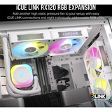 Corsair iCUE LINK RX120 RGB Triple Reconditionné ventilateurs de boîtier Blanc, 3 pièces, 120 x 120 x 25 mm, PWM