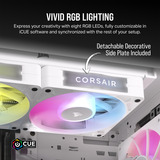 Corsair iCUE LINK RX120 RGB Triple Reconditionné ventilateurs de boîtier Blanc, 3 pièces, 120 x 120 x 25 mm, PWM