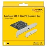 DeLOCK PCIe x4 > 1x externe SuperSpeed USB 3.2 Gen 2x2, Contrôleur USB 