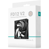 DeepCool FD12 V2 ventilateur de boîtier Noir, 120 x 120 x 25 mm, PWM