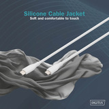 Digitus Câble de connexion en silicone USB 2.0 USB-C > USB-C Blanc
