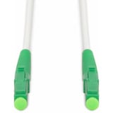Digitus Câble de raccordement fibre optique simplex, renforcé en acier, monomode, LC/APC > LC/APC Blanc
