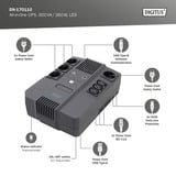 Digitus Onduleur tout-en-un, 600VA/360Watt, UPS Noir