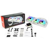 Enermax ELC-LMT360-W-ARGB système de refroidissement d’ordinateur Processeur Refroidisseur de liquide tout-en-un 12 cm Blanc 1 pièce(s), Watercooling Blanc, Refroidisseur de liquide tout-en-un, 12 cm, 72,1 cfm, Blanc