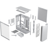 Fractal Design Define One boîtier midi tower Blanc | 2x USB-A | 1x USB-C | Window
