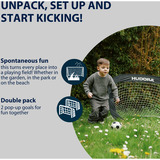 HUDORA Set de 2 buts de football Pop Up, But de football 