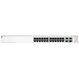 Hewlett Packard Enterprise Aruba Instant On 1930 Géré L2+ Gigabit Ethernet (10/100/1000) Connexion Ethernet, supportant l'alimentation via ce port (PoE) 1U Blanc, Switch Géré, L2+, Gigabit Ethernet (10/100/1000), Connexion Ethernet, supportant l'alimentation via ce port (PoE), Grille de montage, 1U