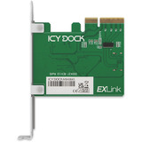 Icy Dock MB408A5 "EXLink" MCIO 4i (SFF-TA-1016) vers adaptateur PCIe 5.0 x4, Carte d'interface 