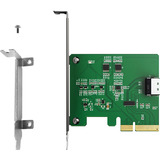 Icy Dock MB408A5 "EXLink" MCIO 4i (SFF-TA-1016) vers adaptateur PCIe 5.0 x4, Carte d'interface 