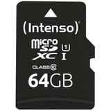 Intenso 3423490 mémoire flash 64 Go MicroSDXC UHS-I Classe 10, Carte mémoire 64 Go, MicroSDXC, Classe 10, UHS-I, 90 Mo/s, Class 1 (U1)