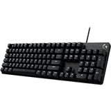 Logitech G413 SE clavier gaming mécanique Noir, Layout DE (QWERTZ), 100%