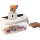 Peach PS300-21 destructeur de papier Destruction croisée 21,6 cm Transparent, Blanc, Broyeur de document Destruction croisée, 21,6 cm, 3.5 x 40 mm, 4 L, 15 feuilles, 1 feuilles
