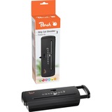 Peach PS400-00 destructeur de papier Découpage en bandes 72 dB 22 cm Noir, Argent, Destructeur de document Gris/Noir, Découpage en bandes, 22 cm, 7 mm, 72 dB, 6 feuilles, P-1