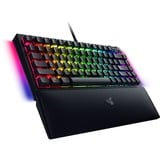 Razer BlackWidow V4 75% RGB clavier gaming mécanique Noir, Layout US-International (QWERTY), Razer certified Mechanical Orange Switches, 75%
