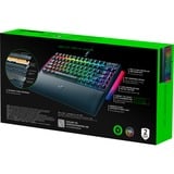 Razer BlackWidow V4 75%, clavier gaming Noir, Layout US (QWERTY), Razer certified Mechanical Orange Switches