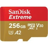 SanDisk Extreme 256 Go, Carte mémoire UHS-I U3, Class 10, V30, A2, avec adaptateur