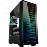 Sharkoon RGB LIT 200 Reconditionné boîtier midi tower Noir | 3x USB-A | RGB | Window