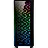 Sharkoon RGB LIT 200 Reconditionné boîtier midi tower Noir | 3x USB-A | RGB | Window