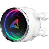 Sharkoon S90 RGB Blanc, Watercooling Blanc, Connecteur de ventilateur PWM à 4 broches