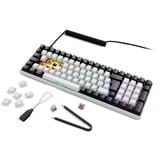 Sharkoon SKILLER SGK50 S2 RGB clavier gaming mécanique Blanc, Layout DE (QWERTZ), Gateron Red, 96%
