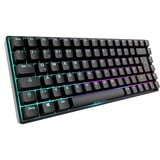 Sharkoon SKILLER SGK50 S3 RGB clavier gaming mécanique Noir, Layout DE (QWERTZ), Gateron Yellow, 75%