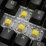 Sharkoon SKILLER SGK50 S3 RGB clavier gaming mécanique Noir, Layout DE (QWERTZ), Gateron Yellow, 75%