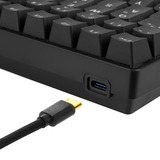 Sharkoon SKILLER SGK50 S3 RGB clavier gaming mécanique Noir, Layout DE (QWERTZ), Gateron Yellow, 75%
