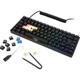 Sharkoon SKILLER SGK50 S3 RGB clavier gaming mécanique Noir, Layout DE (QWERTZ), Gateron Yellow, 75%