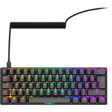 Sharkoon SKILLER SGK50 S4 Gen2 RGB clavier gaming mécanique Noir, Layout DE (QWERTZ), Gateron Yellow, 60%