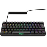 Sharkoon SKILLER SGK50 S4 Gen2 RGB clavier gaming mécanique Noir, Layout DE (QWERTZ), Gateron Yellow, 60%