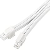 SilverStone Câble de rallonge d'alimentation SST-PP07E-EPS8W-V2, EPS 12V 8 broches (4+4), Câble d'extension Blanc