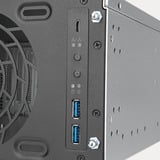SilverStone RM31 MINI Rackmount Server-Gehäuse, boîtier de serveur en rack Noir | 2x USB-A | 1x USB-C