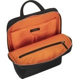 Targus Newport sacoche d'ordinateurs portables 38,1 cm (15") Sac à dos Noir Noir/Orange, Sac à dos, 38,1 cm (15"), Sangle épaule, 557,9 g