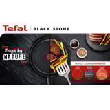 Tefal Set de poêles Black Stone, 2 pièces, Set de louche Noir