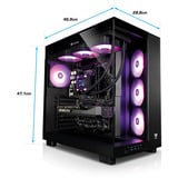 Thermaltake PC-000113-DE, PC gaming Noir/transparent