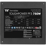 Thermaltake Toughpower PF3, alimentation  modulaire 750 watt Noir, 4x PCIe, 4x PCIe, gestion des câbles