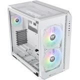 Thermaltake View 51 TG ARGB Snow Midi Tower Blanc, Moyens tours Blanc, Midi Tower, PC, Blanc, ATX, EATX, micro ATX, Mini-ITX, Acier, Jouer