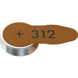 VARTA Pile pour appareil auditif Zinc Air 312, PR41, Batterie 