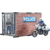 bruder Poste de police bworld avec moto de police, Figurine 62732