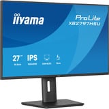 iiyama ProLite XB2797HSU-B1 27" Moniteur Noir (Mat), 1x DisplayPort, 1x HDMI, 2x USB-C, 2x USB-A, 120 Hz, 68,6 cm (27"), 1920 x 1080 pixels, Full HD, LED, 4 ms, Noir