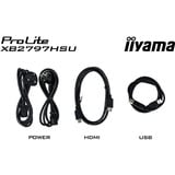 iiyama ProLite XB2797HSU-B1 27" Moniteur Noir (Mat), 1x DisplayPort, 1x HDMI, 2x USB-C, 2x USB-A, 120 Hz, 68,6 cm (27"), 1920 x 1080 pixels, Full HD, LED, 4 ms, Noir