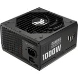 ASUS TUF Gaming Gold alimentation modulaire 1000 watt Noir, 1x 12VHPWR, 4x PCIe, 1000 W, 100 - 240 V, 130 W, 1000 W, 130 W, 9,6 W