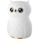Ansmann Veilleuse Hibou Finn, lumière de nuit Blanc