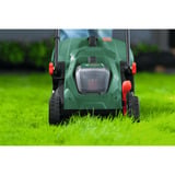 Bosch Tondeuse à batterie Rotak18V-34, 18 volts + kit de démarrage + bouchon de paillage, Tondeuse à gazon Vert/Noir